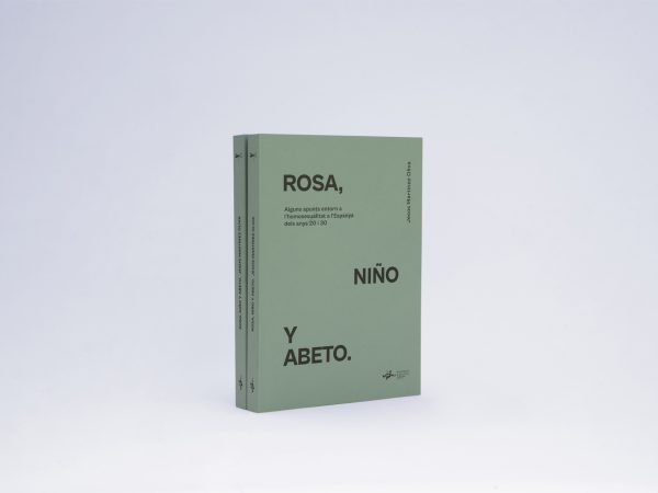 Rosa, niño, abeto